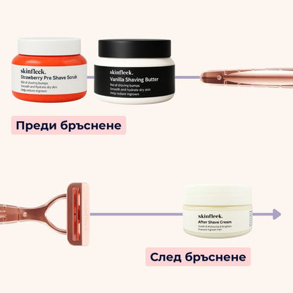 contour рутина "преди и след бръснене"