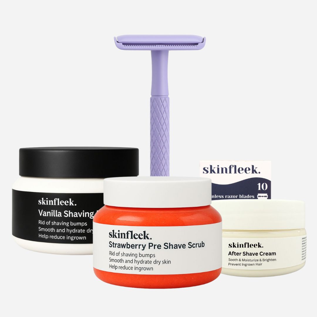 рутина "преди и след бръснене"